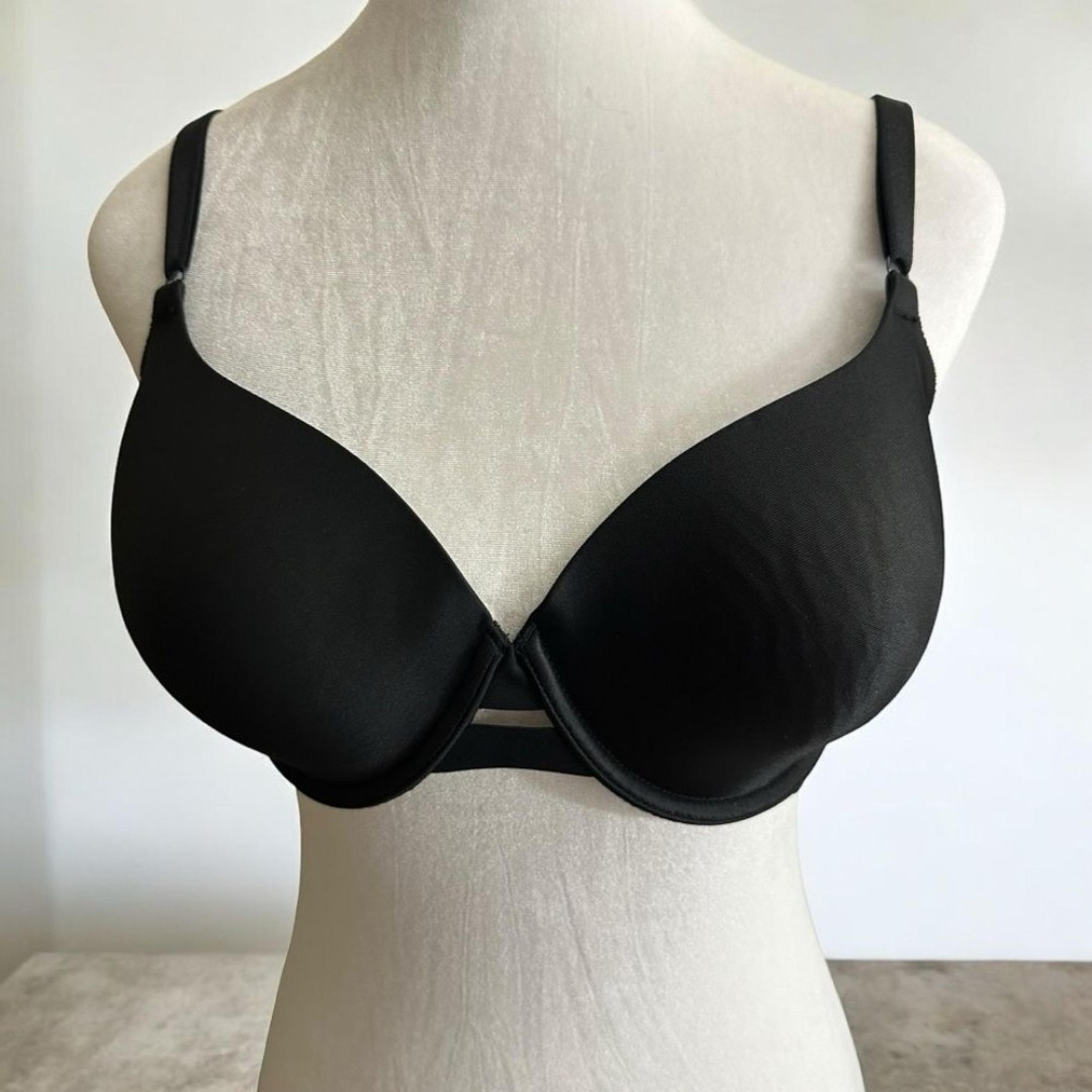 Warners Black No Side Effects Underarm Smoothing Comfort Underwire 36C