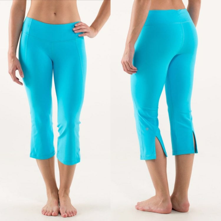 lululemon crop pants with slits