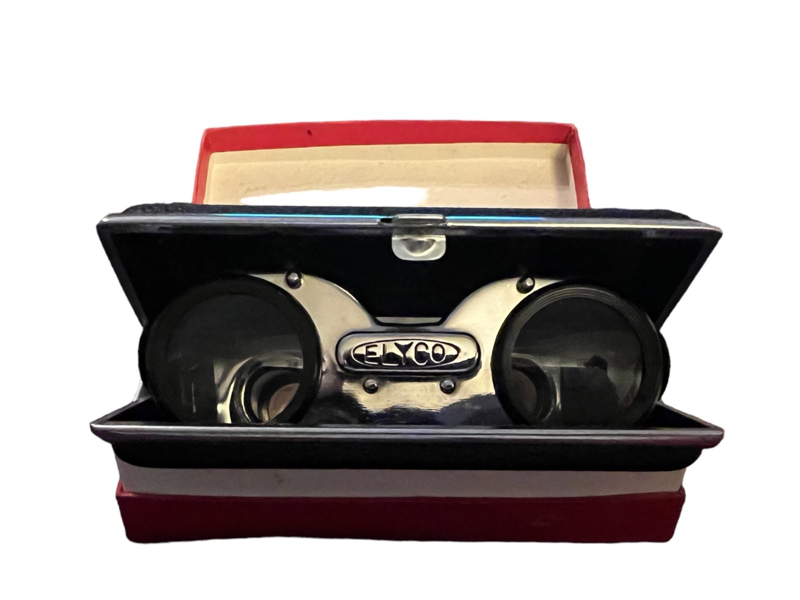 Elyco Antique Compaq Collapsible Binoculars Opera Glasses