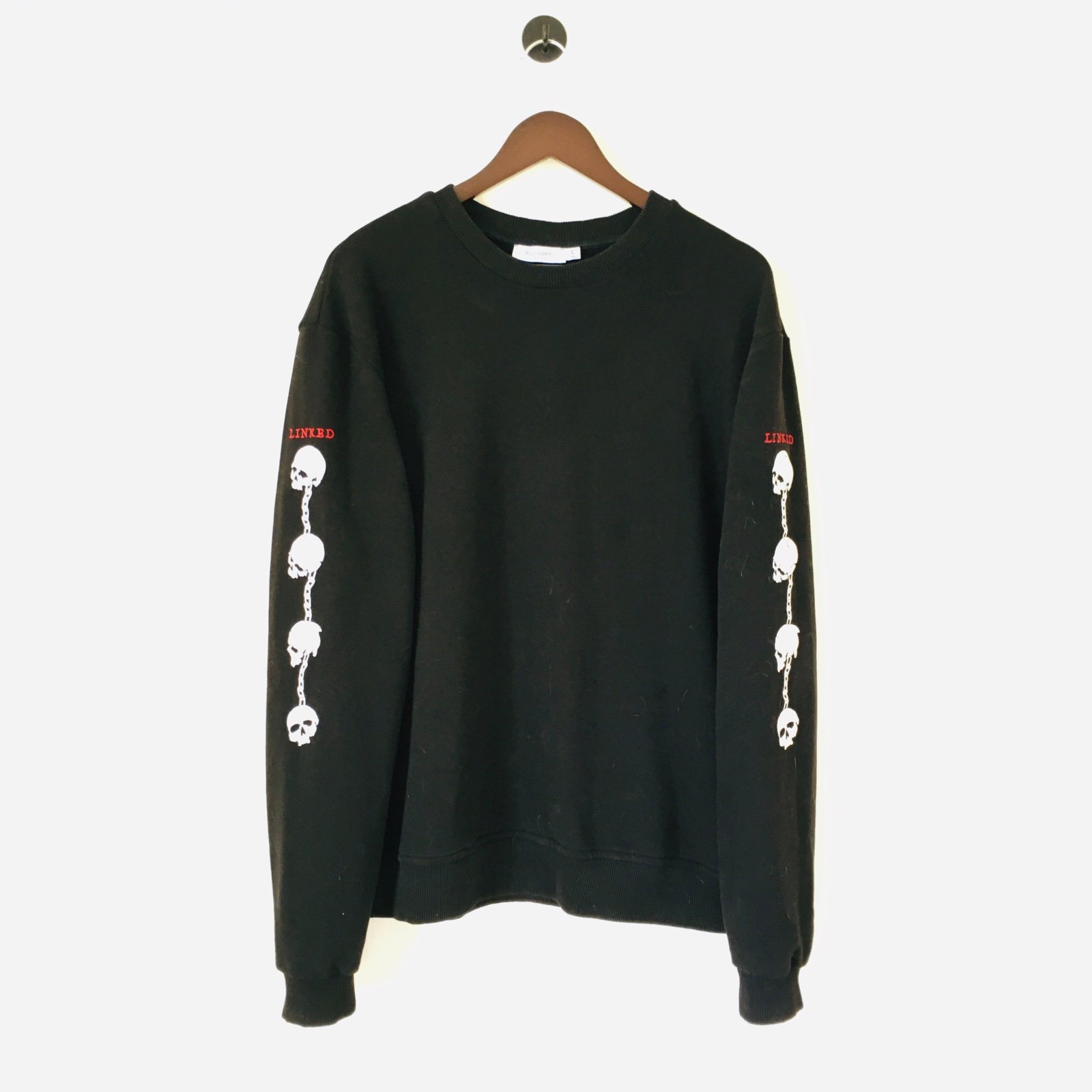 Bolongaro Trevor Skull Graphic Crew Neck Size Large Tall