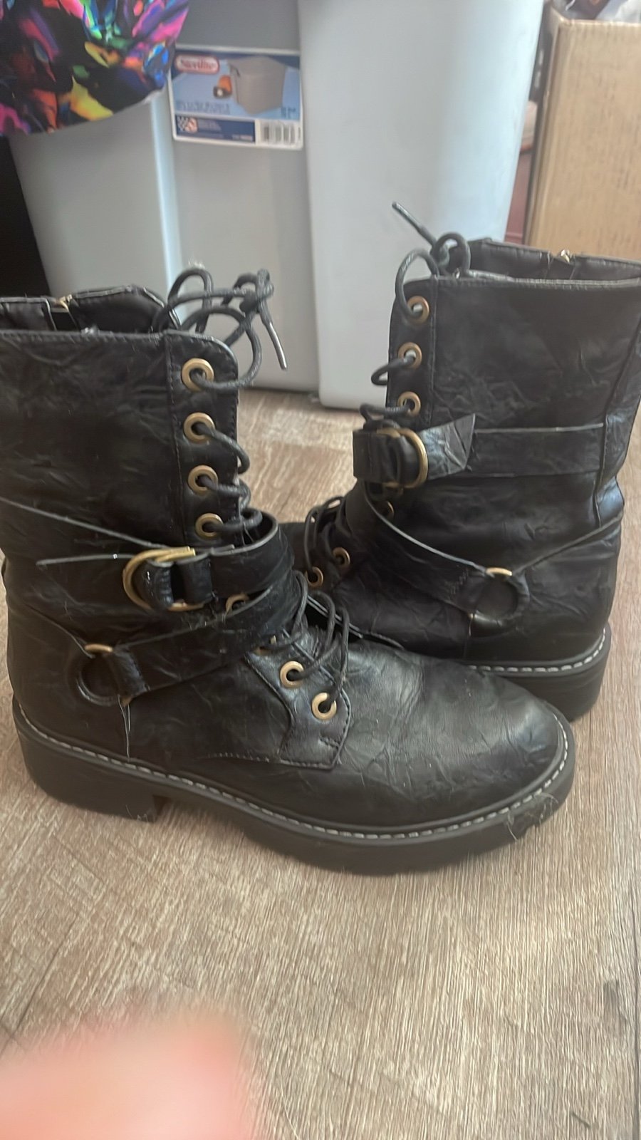 Cardi b combat boots store