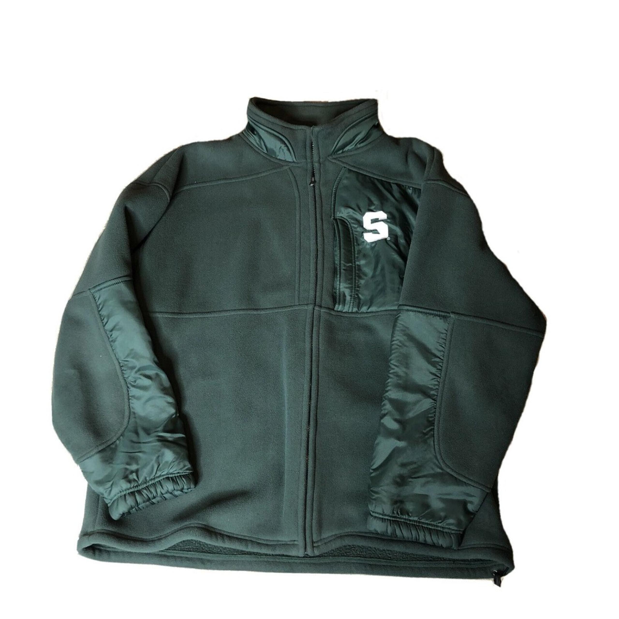 Michigan State Jacket Men's Extra Large Fleece Full Zip Sweater NCAA by KA