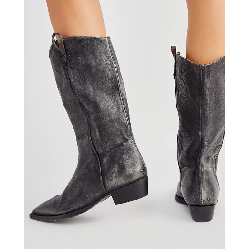 Free People Maverick Distress Tall Leather Boots We The Free Women EU 41