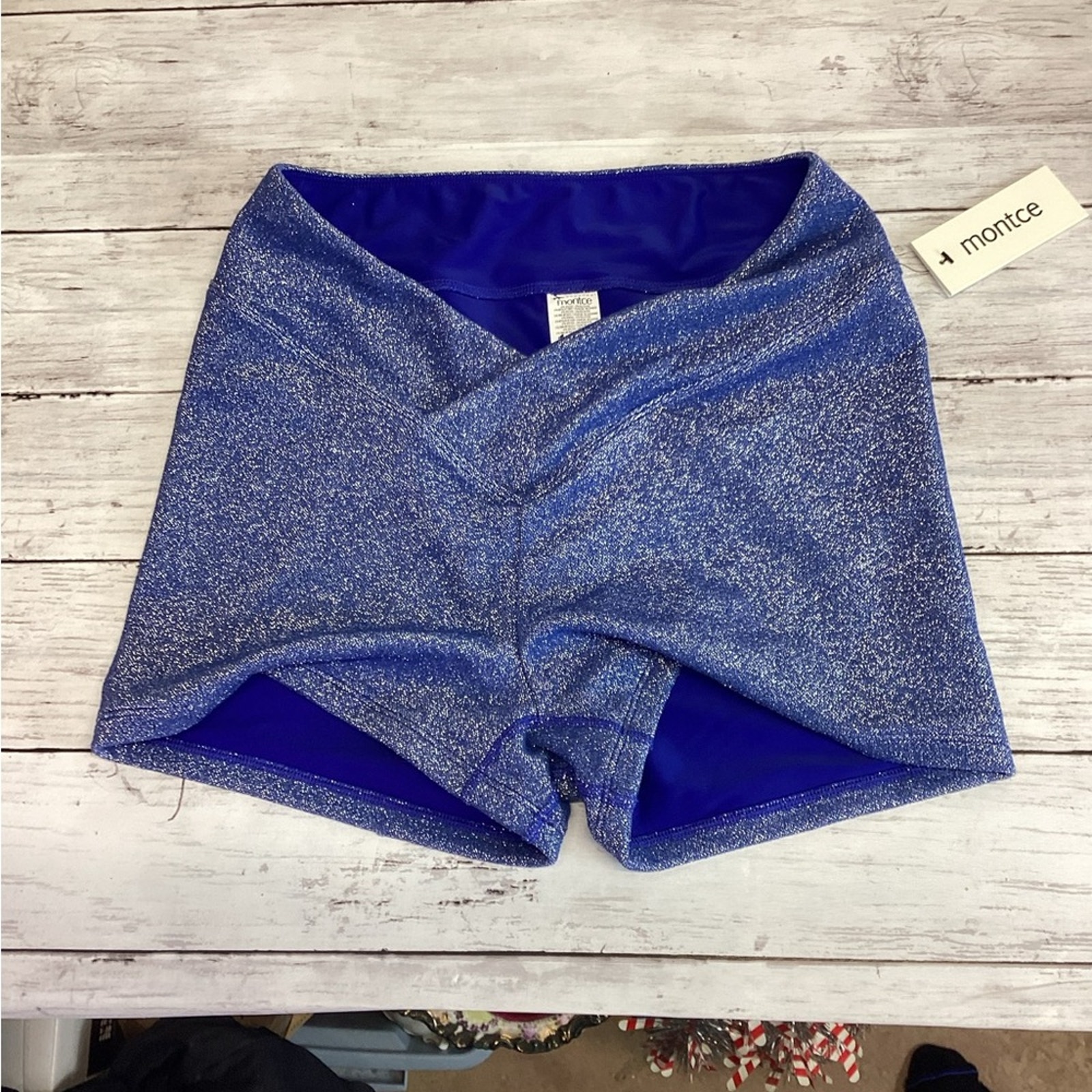 Montce Swim peri paisley bike short m new