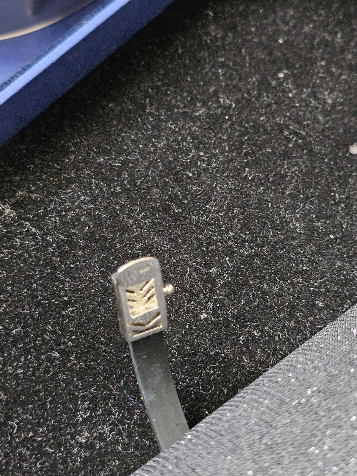 Sterling Silver stamped 925,with CRYSTALS and black band