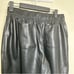 Anthropologie Avec Les Filles NWOT Black Faux Leather Joggers Petite