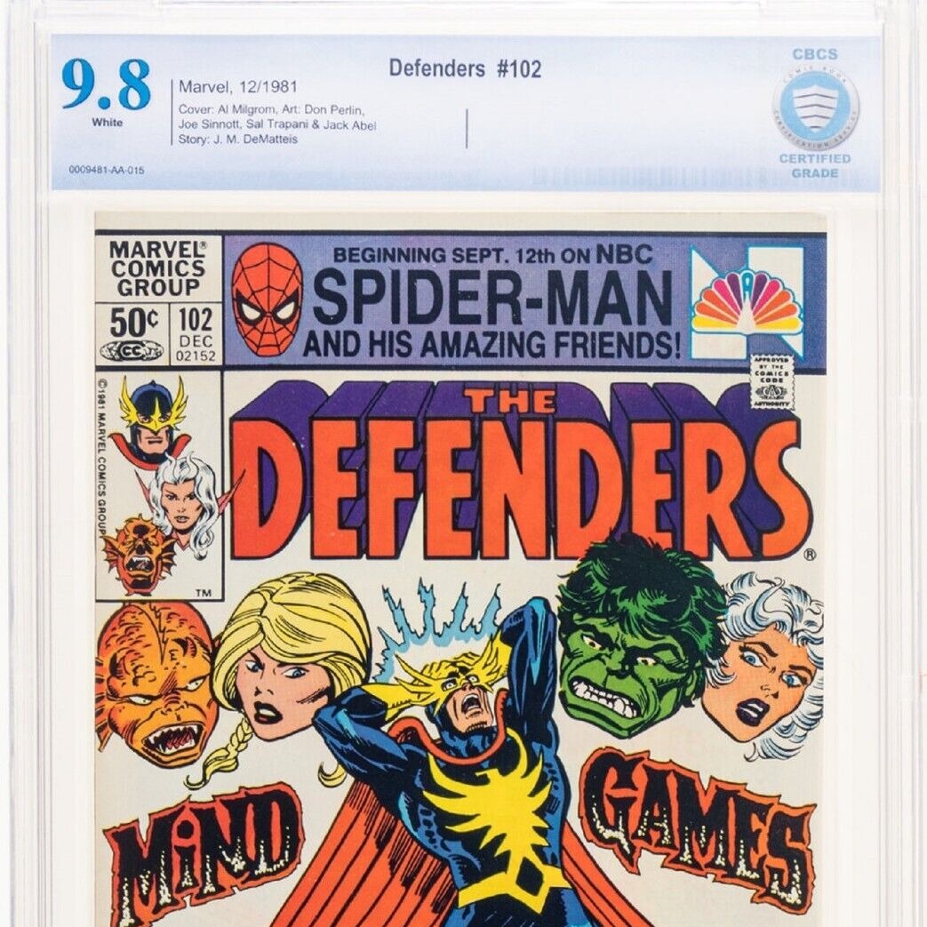 The Defenders #102 Newsstand CBCS 9.8 Marvel 1982 Beast joins the Defenderscgc