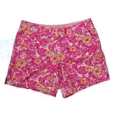 Lilly Pulitzer chum bucket pink and white mid rise 6 shorts size 8