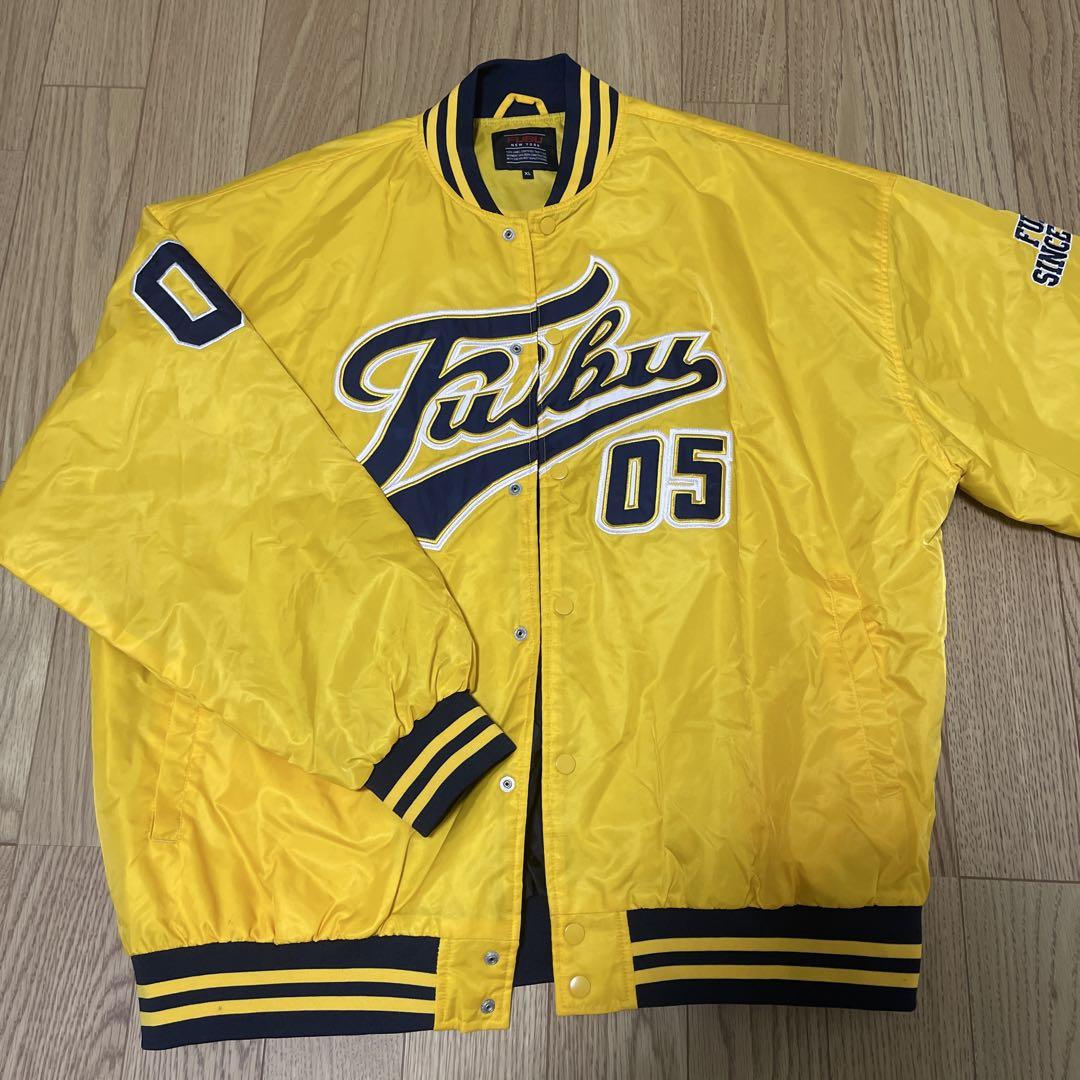 FUBU varsity jacket XL yellow 05