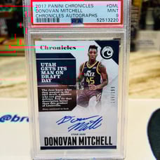 2017-18 DONOVAN MITCHELL PANINI CHRONICLES #/199 Auto Autograph RC Rookie PSA 9!