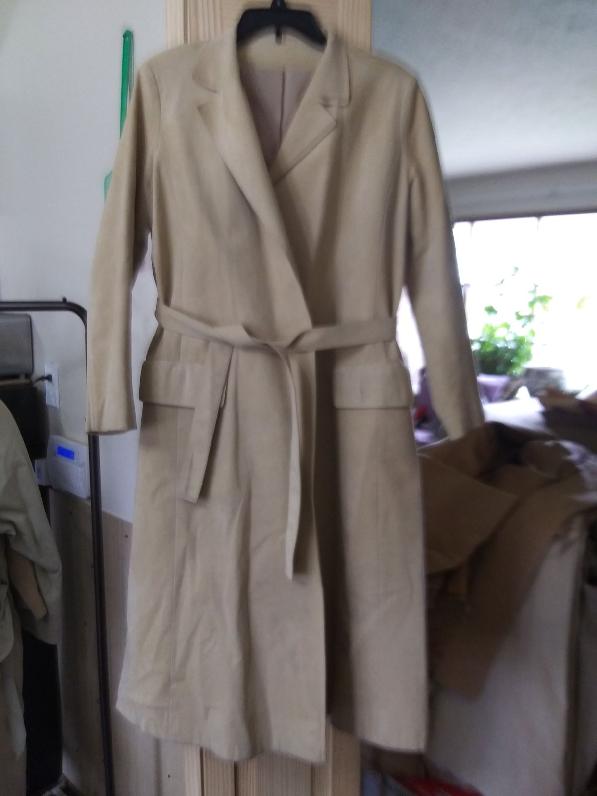 Suede fabric jacket
