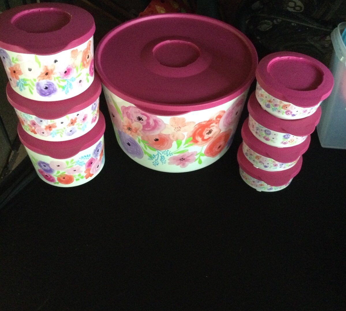 Tupperware Click-Together Snack Bowls (brunch set)