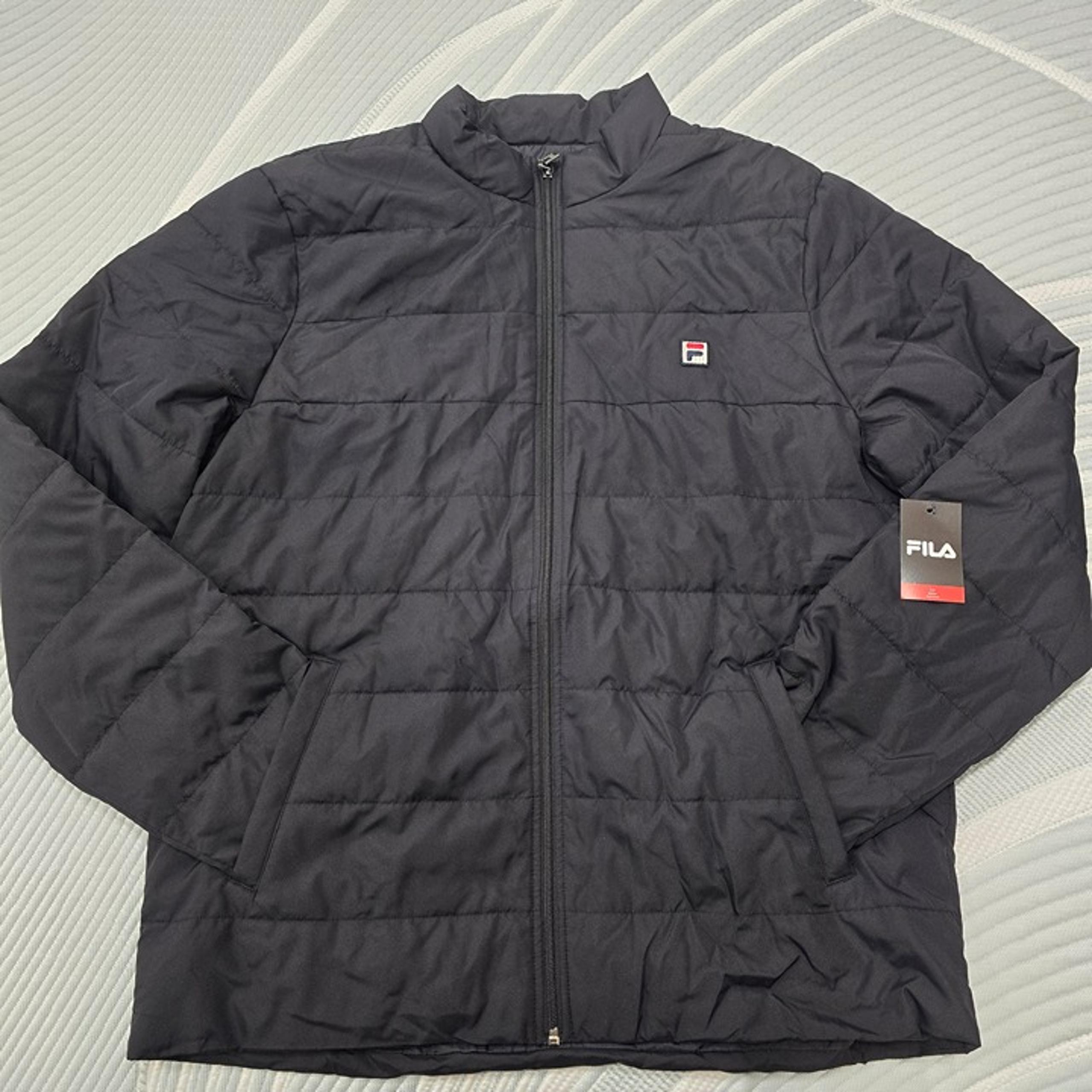 NWT Fila Men's Full Zip Basic Black Jacket