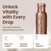 34oz Pure Copper Water Bottle for Drinking – Ayurvedic Hammered Copper Water