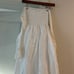 DOMENICA SHIRRED LONG SLEEVE MIDI DRESS - WHITE in small cotton petal and pup