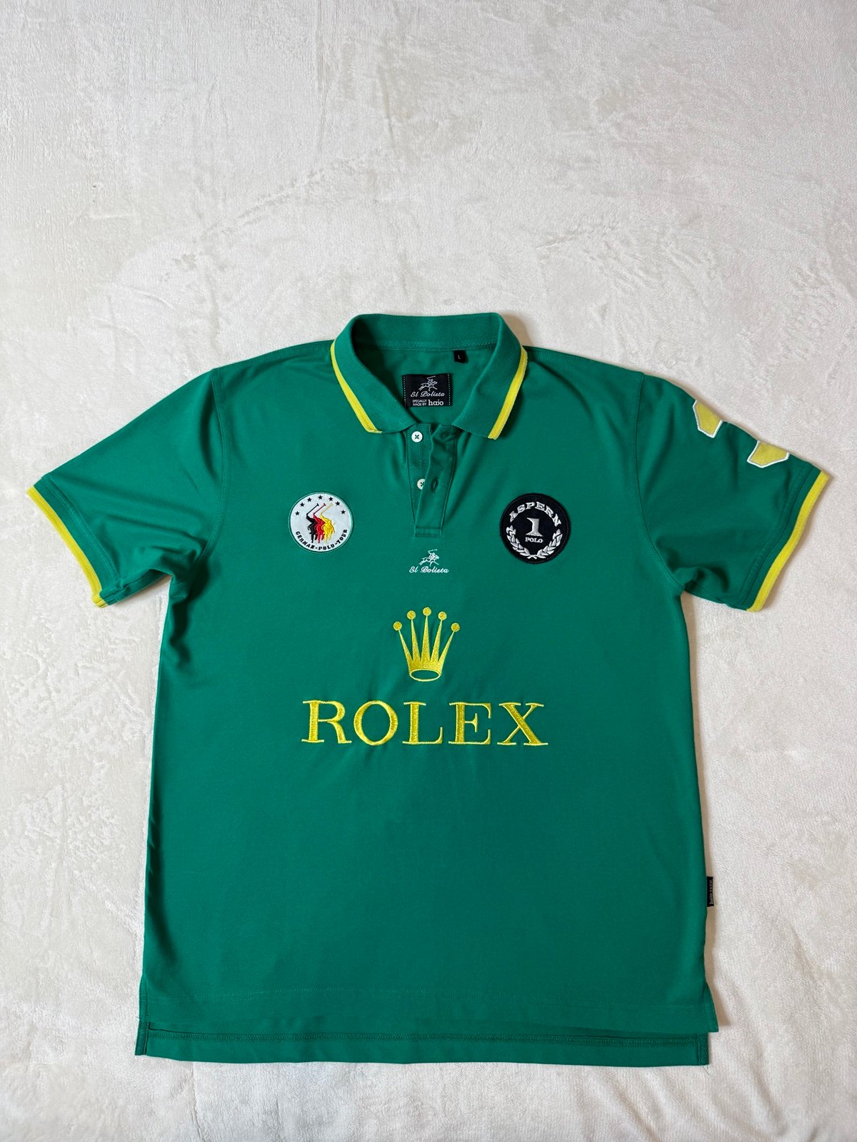 El Polista Rolex Team Embroidered German Polo Cup Shirt Men’s Size Large - RARE