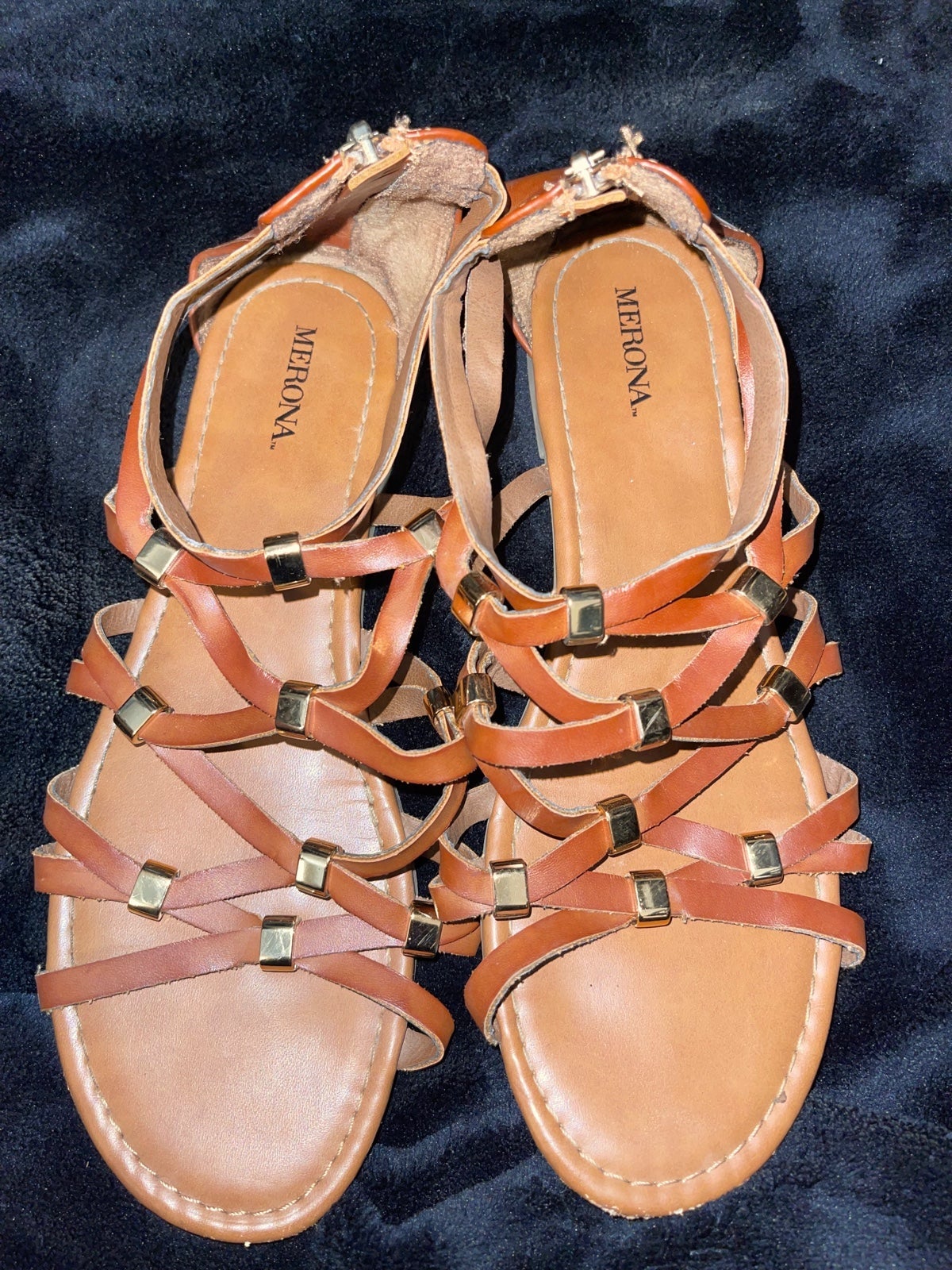 merona brown sandals