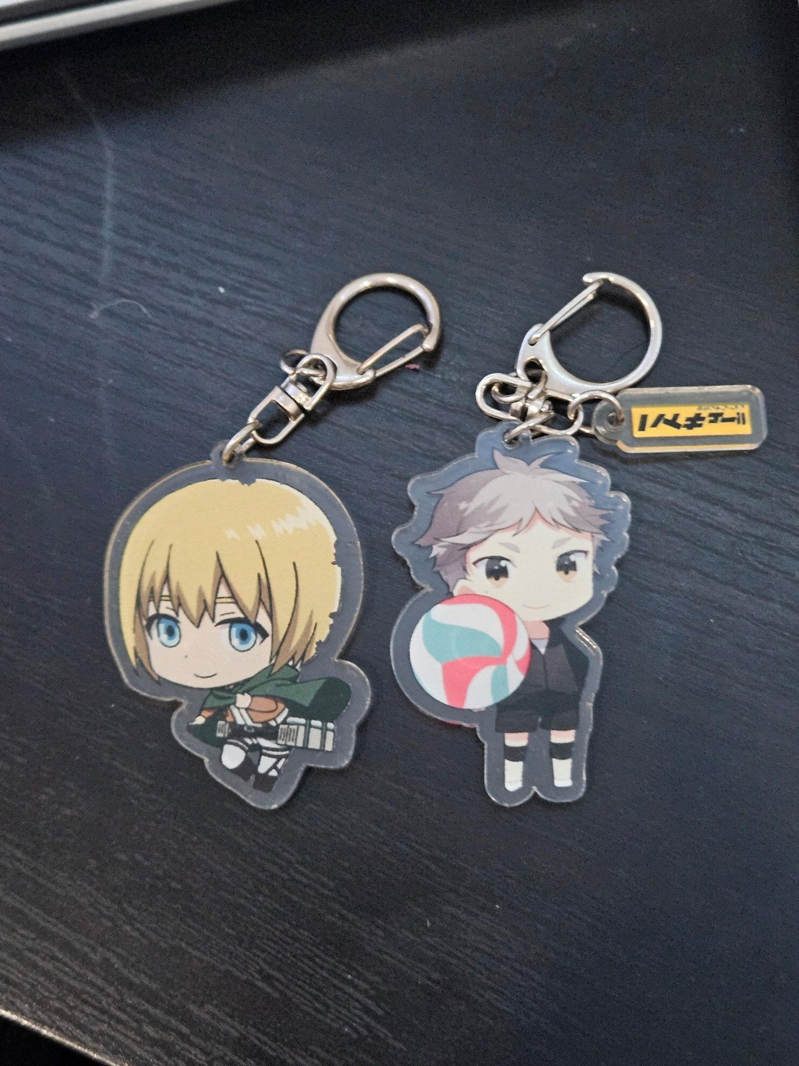Anime Keychain Set of 2 ( Armin and Sugawara )