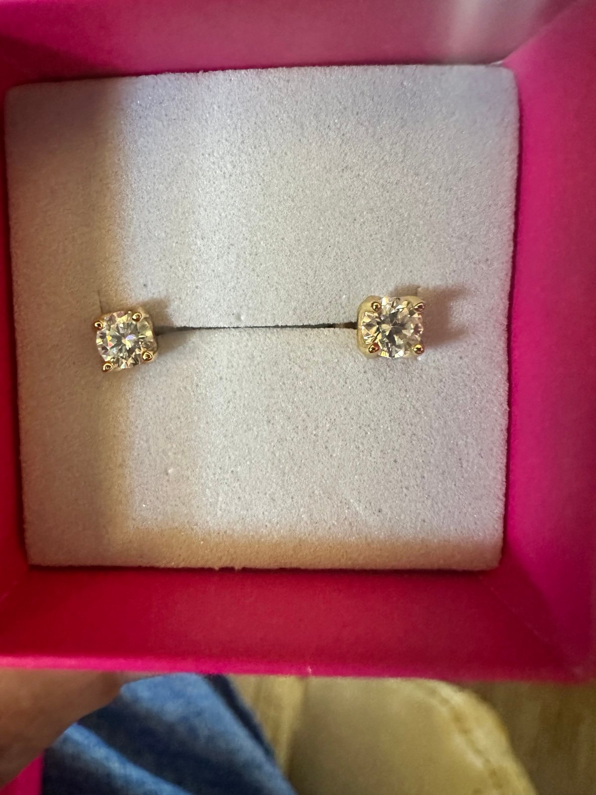 Moissanite earrings