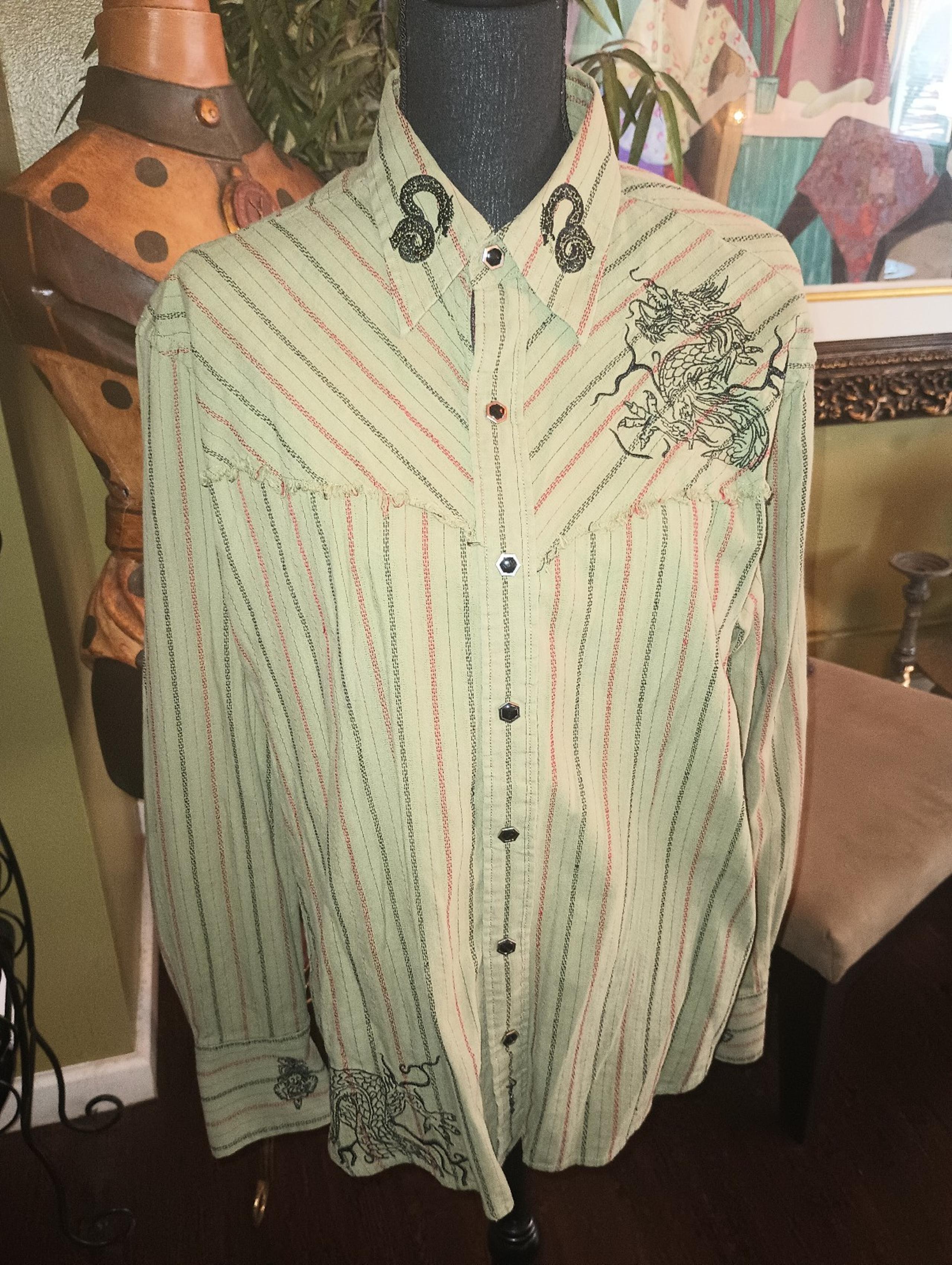Men's fender button-down long sleeve shirt