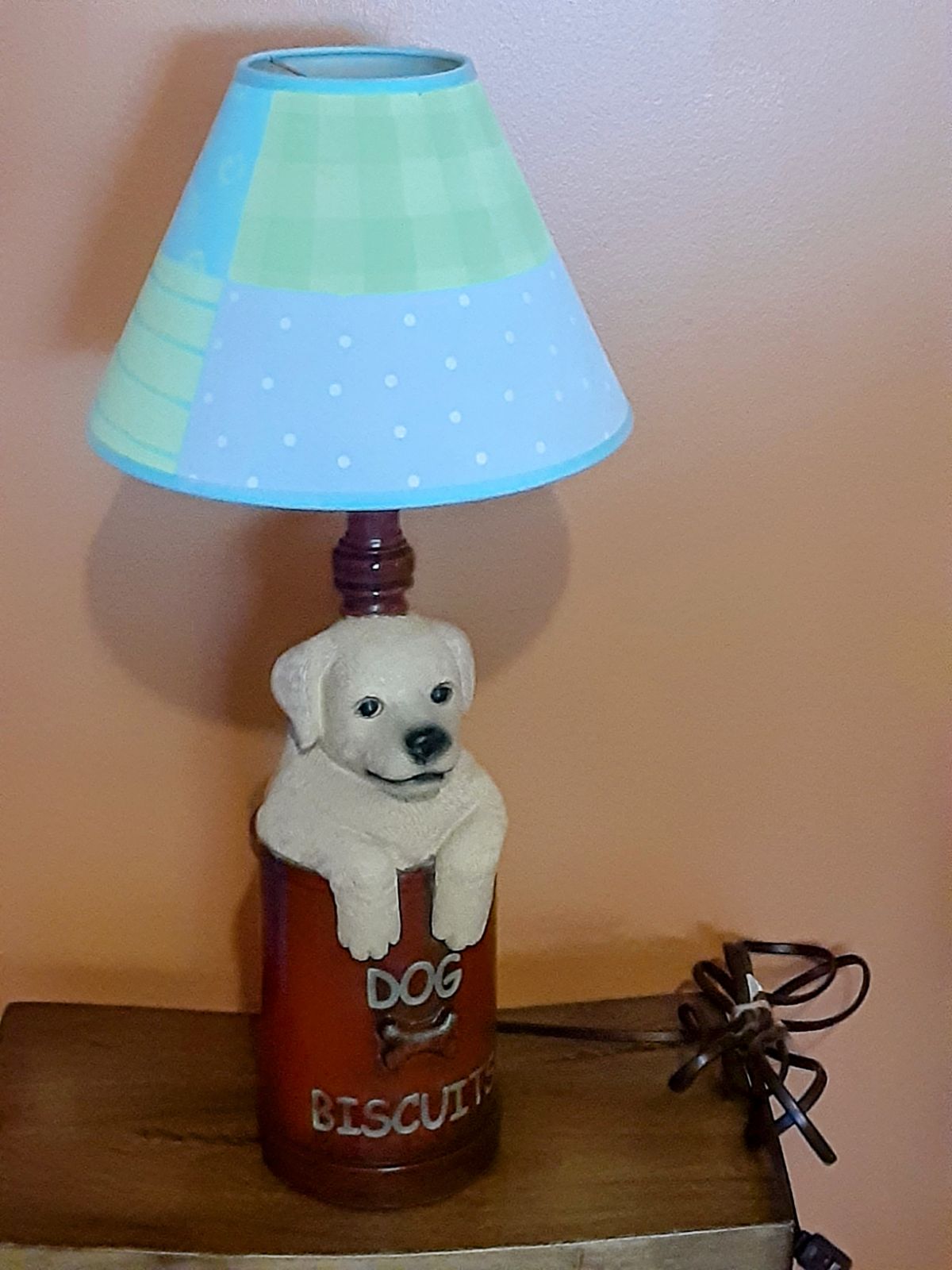 Golden Lab Puppy Table Lamp