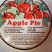 Vintage Ceramic Sunnycraft Apple Pie with Recipe Baking Dish Plate 11 Oven Safe