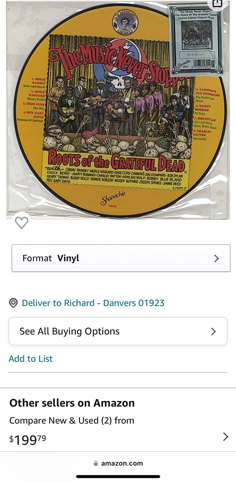 The Music Never Stopped: Roots of the Grateful Dead Limited
