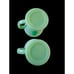 Vintage Fire-King D-Handle Jadeite Milk Glass Mug Set Of Two OVEN WARE
