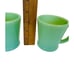 Vintage Fire-King D-Handle Jadeite Milk Glass Mug Set Of Two OVEN WARE