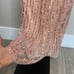 NWT MAC DUGGAL Apricot Sequin Embellished Puff One Shoulder Maxi Gown Women’s