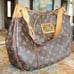 Authentic LOUIS VUITTON 1,680 Galliera PM Monogram Leather Bag Hobo Purse