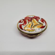 Halcyon Days Enamels Christmas trinket box