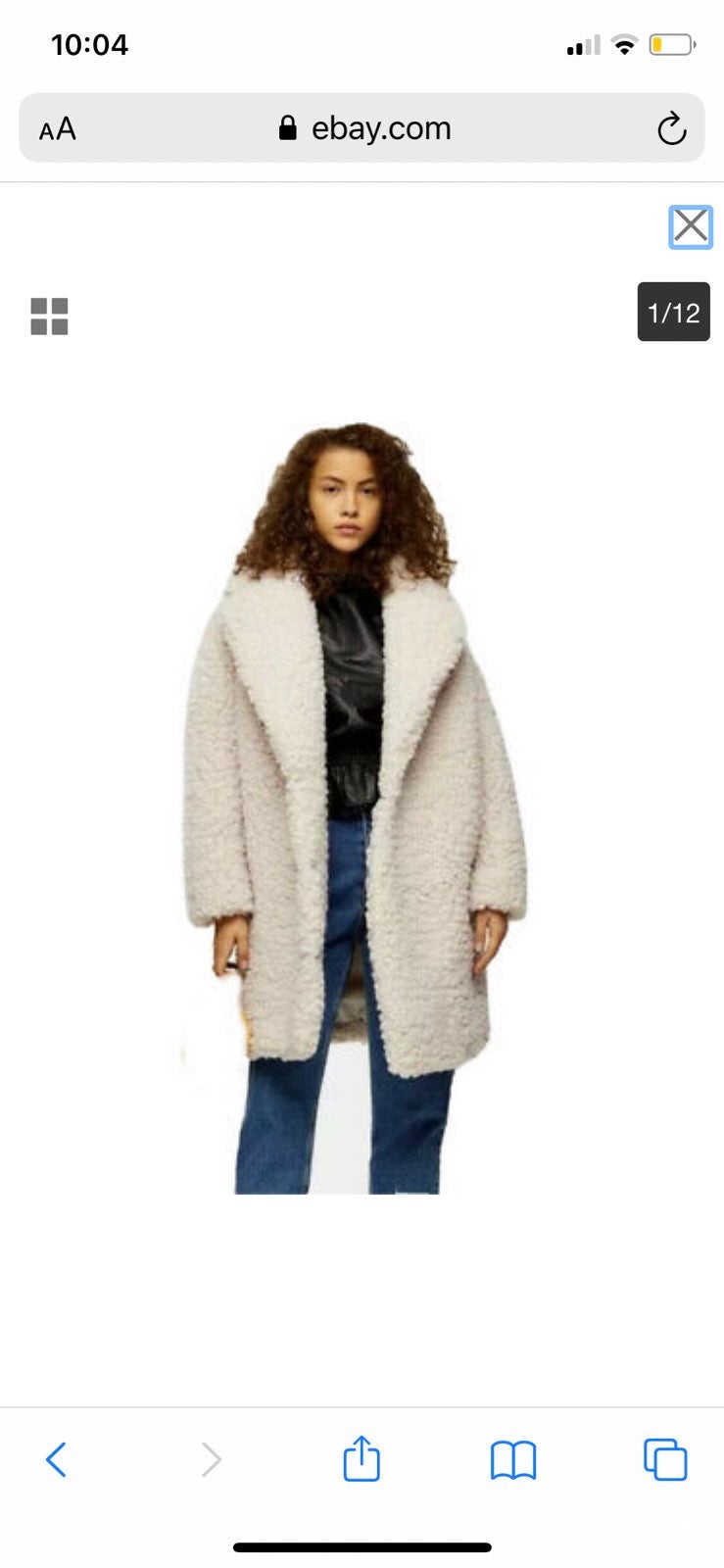 TOPSHOP borg coat