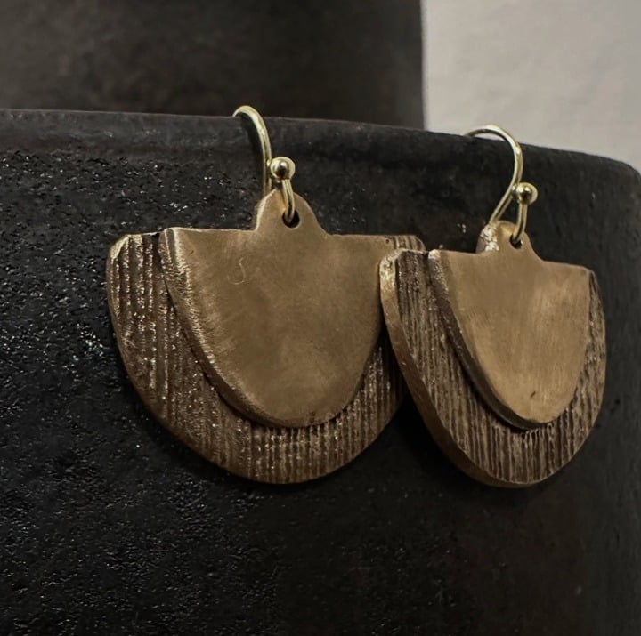 Bronze Earrings - I made these!