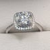 GRA Certified 1 Karat ANNIVERSARY Sterling Silver Ring