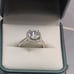GRA Certified 1 Karat ANNIVERSARY Sterling Silver Ring