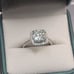 GRA Certified 1 Karat ANNIVERSARY Sterling Silver Ring