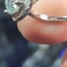 GRA Certified 1 Karat ANNIVERSARY Sterling Silver Ring