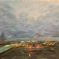Original colored pencil painting