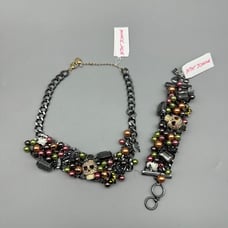 Betsey Johnson Halloween Statement Necklace and Bracelet