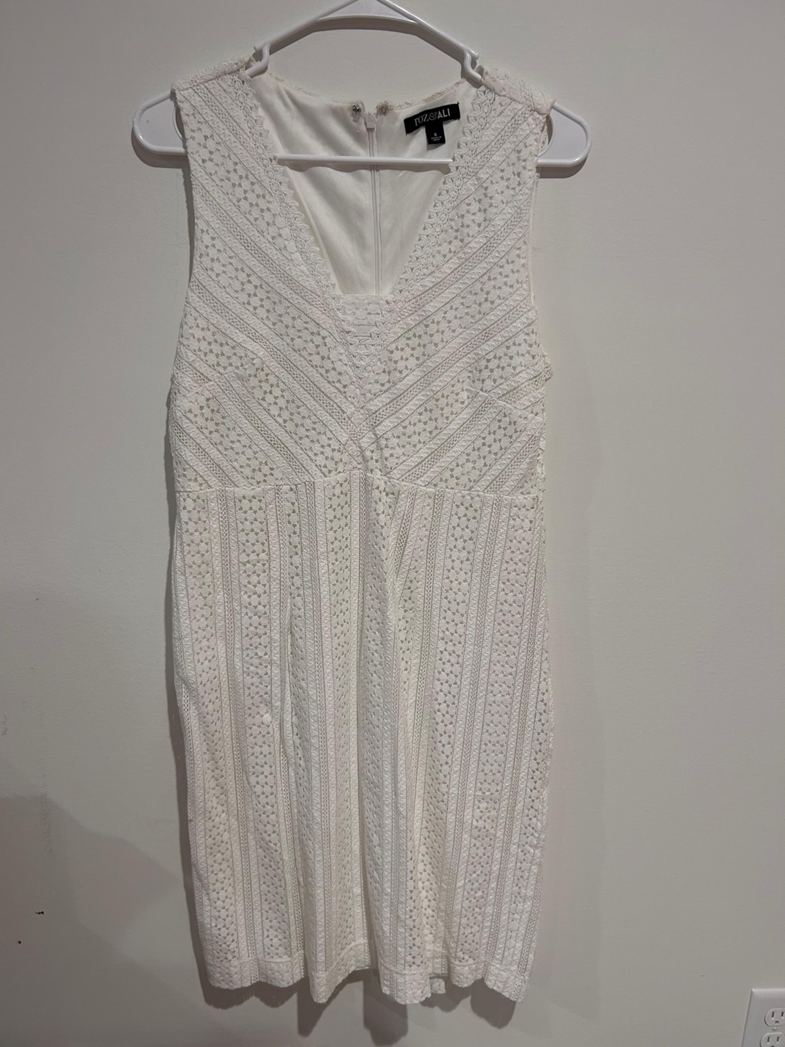 White semi formal dress