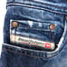 Diesel ZATHAN Vintage Men's Bootcut Damaged Denim Pants