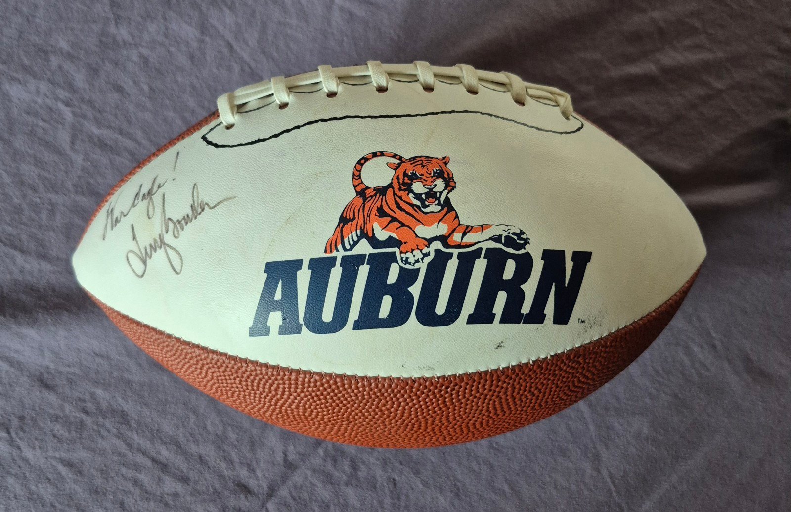 Terry Bowden signed autographed Auburn Tigers full size football