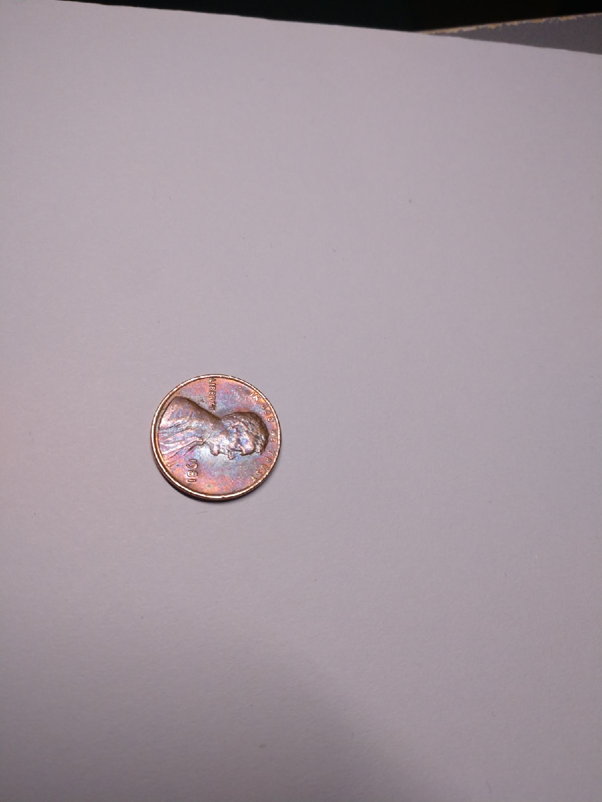 1981 penny no mint