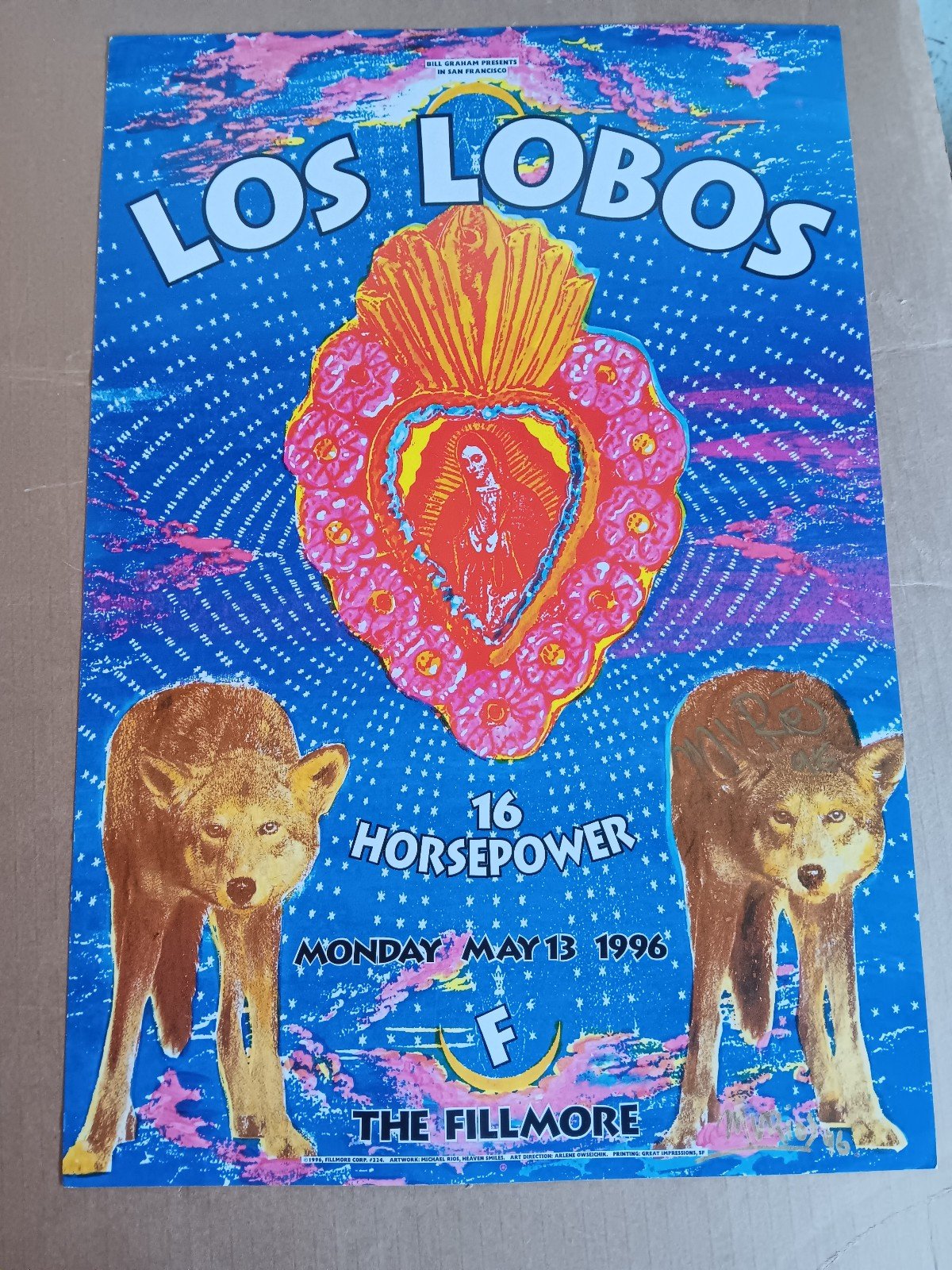 Los Lobos Signed Horsepower Poster