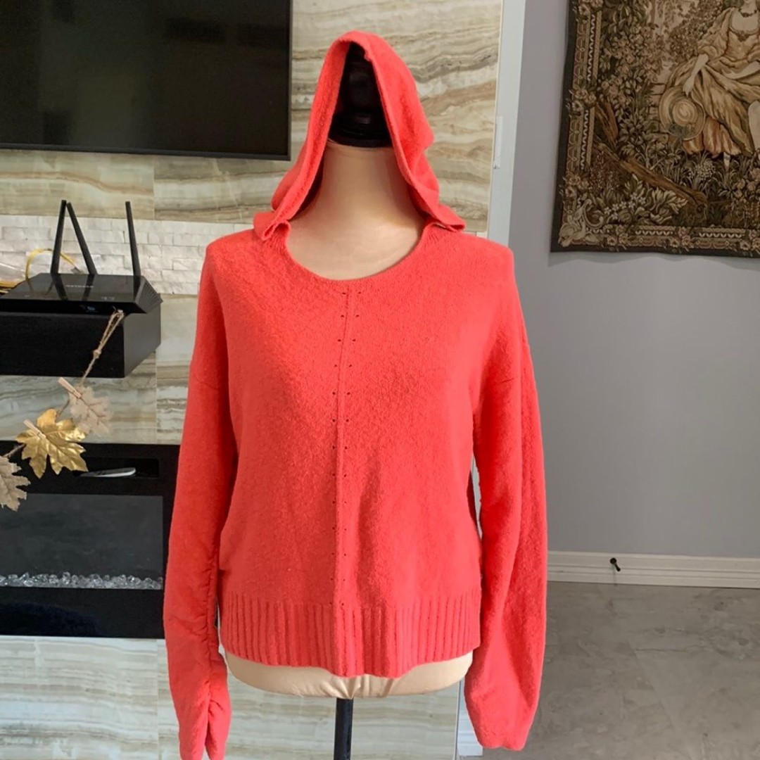 Moth by Anthropology Orange Hoodie. Size S
