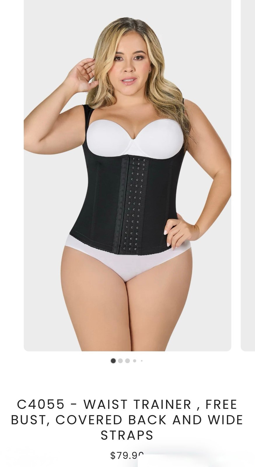 BLACK CORSET M&D faja