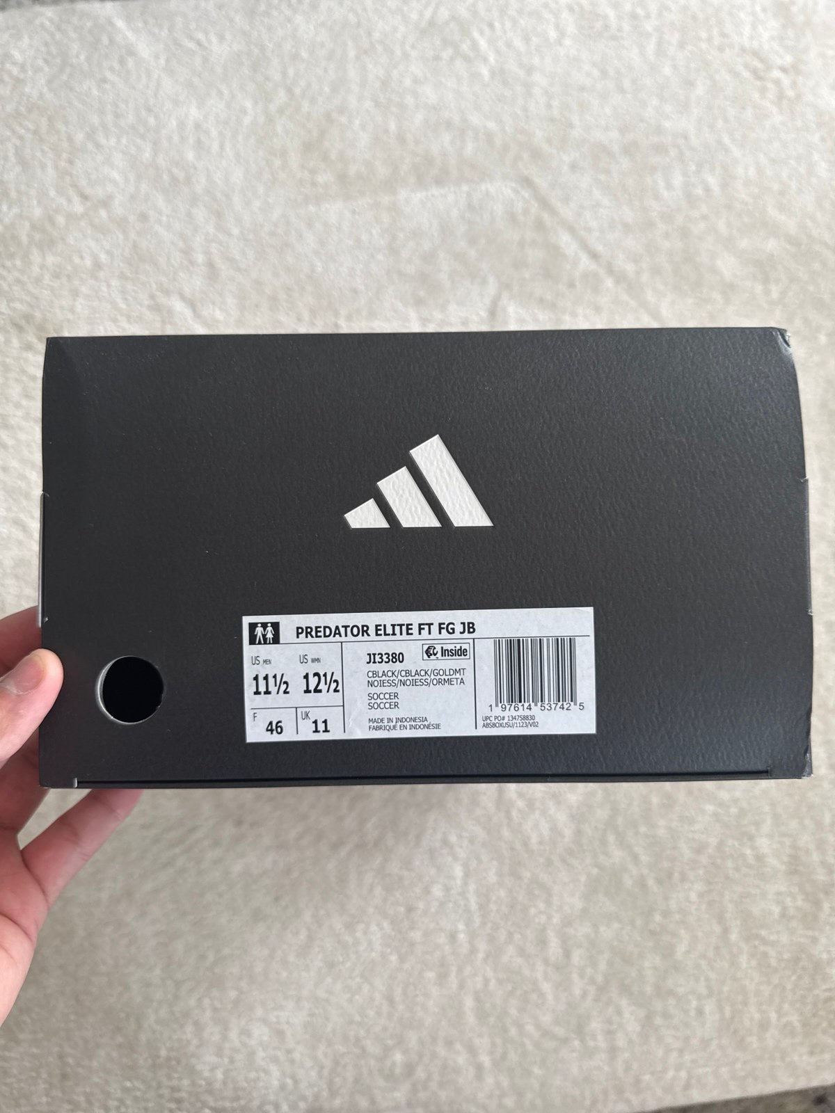 11.5M Jude Bellingham x Adidas Predator Elite FT JI3380 Belligold