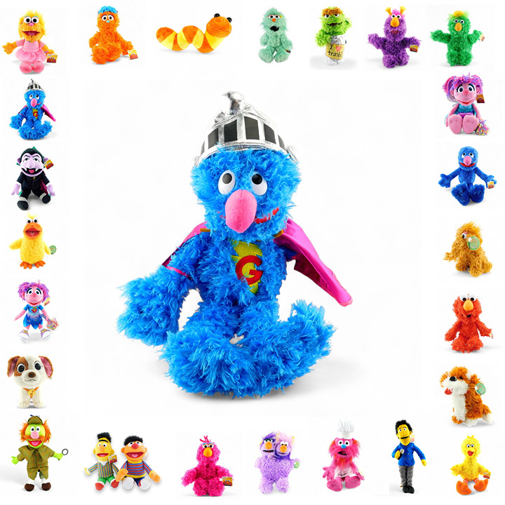New Large SUPER GROVER Plush Exclusive Sesame Street Place 18"