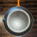 Vintage Le Creuset Orange Flame Skillet